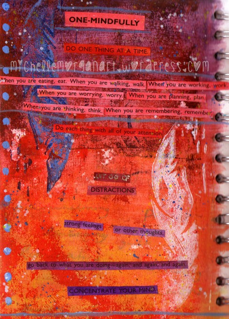 One-Mindfully Mixed Media Art Journal by Michelle Morgan